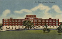 Mary Fletcher Hospital - Main Building Burlington, VT Postcard Postcard
