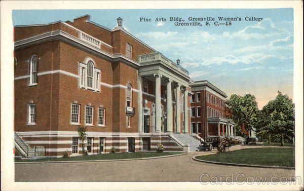 Fine Arts Building, Greenville Woman's College South Carolina