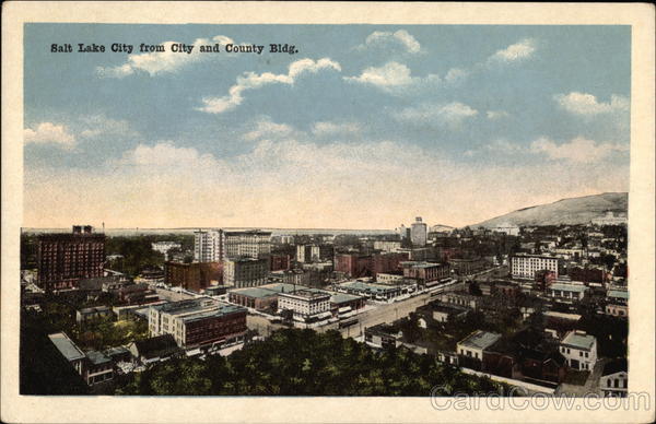 Salt Lake City from City and County Bldg Utah