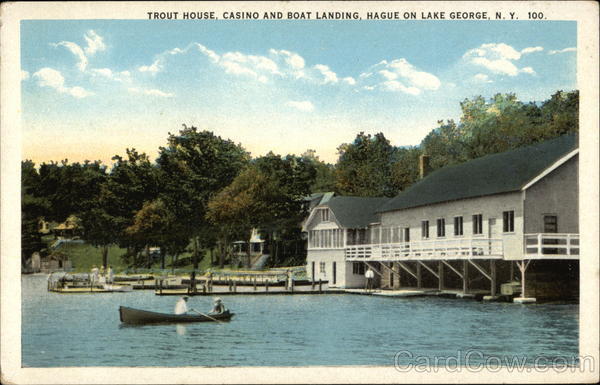 Trout House, Casino and Boat Landing, Hague Lake George, NY
