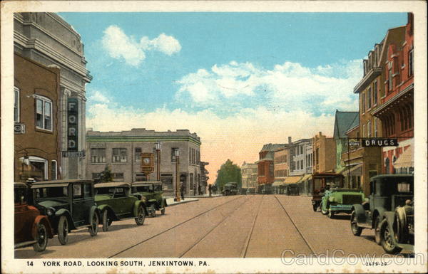 York Road, Looking South Jenkintown Pennsylvania