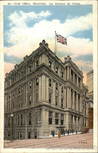 Post Office, La Bureau de Poste Montreal Canada Misc. Canada