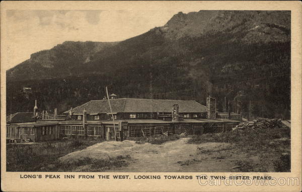 Long's Peak Inn From the West, Looking Towards the Twin Sister Peaks Estes Park Colorado