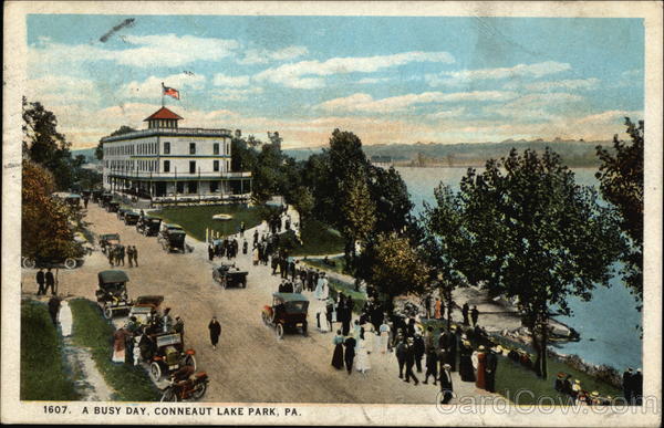 A Busy Day, Conneaut Lake Park Pennsylvania
