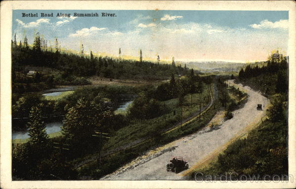 Bothel Road Along Sumamish River Scenic Washington