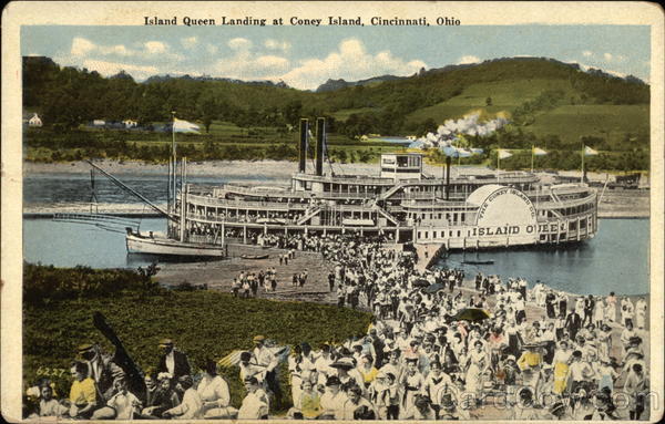 Island Queen Landing at Coney Island Cincinnati Ohio