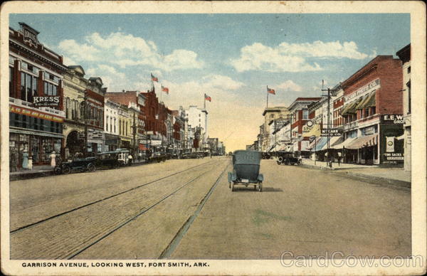 Garrison Avenue, Looking West Fort Smith Arkansas