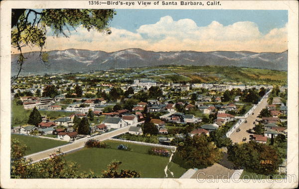 Bird's-Eye View Santa Barbara California
