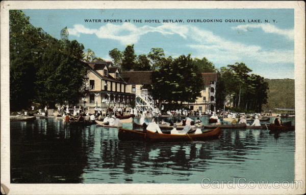 Water Sports at the Hotel Retlaw Oquaga Lake New York