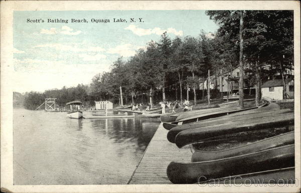 Scott's Bathing Beach Oquaga Lake New York