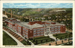 Million Dollar High School Danville, IL Postcard Postcard