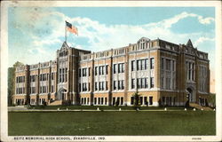 Reitz Memorial High School Evansville, IN Postcard Postcard
