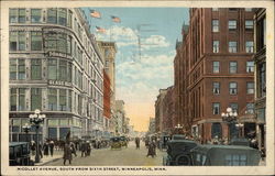 Nicollet Avenue, South From Sixth Street Postcard