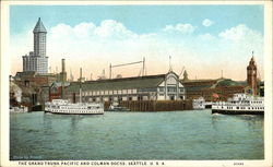 The Grand Trunk Pacific and Colman Docks Postcard