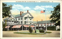 The Deers Head Inn, Adirondack Mountains Postcard