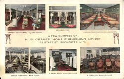 A Few Glimpses of HB Graves Home Furnishing House Postcard