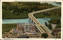 Aeroplane View of Hotel Van Curler and Great Western Gateway Bridge Aeroplane View of Hotel Van Curler and Great Western Gateway Bridge