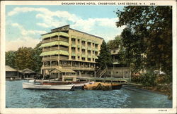Oakland Grove Hotel, Crobyside Postcard