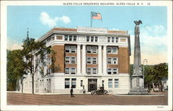 Glens Falls Insurance Building New York Postcard Postcard