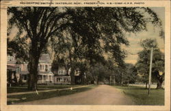 Residential Section (Waterloo Row) Fredericton, NB Canada New Brunswick Postcard Postcard