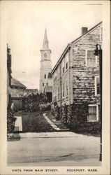 Vista from Main Street Rockport, MA Postcard Postcard