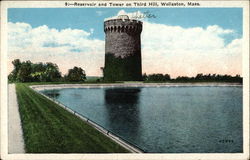 Reservoir and Tower on Third Hill Postcard