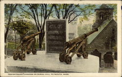 Tercentenary Cannons on Burial Hill Postcard