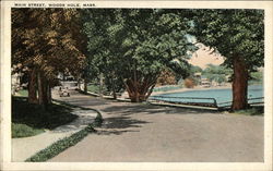 Main Street Woods Hole, MA Postcard Postcard