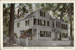 Whittier Home Amesbury, MA Postcard Postcard