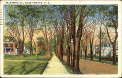 Harrison St East Orange, NJ Postcard Postcard
