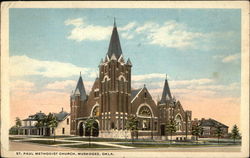 St. Paul Methodist Church Muskogee, OK Postcard Postcard