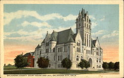 Oklahoma County Court House and Jail Postcard
