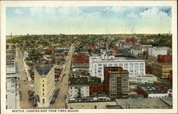 Looking East from Times Square Seattle, WA Postcard Postcard