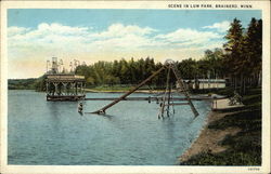 Scene in Lum Park Brainerd, MN Postcard Postcard