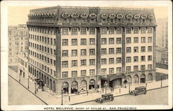 Hotel Bellevue, Geary at Taylor Street Postcard