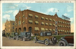 Pinewood Hotel and Apartments Virginia Beach, VA Postcard Postcard