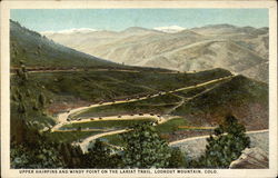 Upper Hairpins and Windy Point on the Lariat Trail Lookout Mountain, CO Postcard Postcard