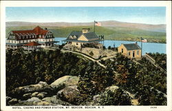 Hotel, Casino and Power Station, Mt. Beacon New York Postcard Postcard