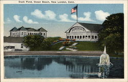 Duck Pond, Ocean Beach New London, CT Postcard Postcard