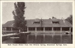 Bath House - Water from Hot Mineral Spring Postcard