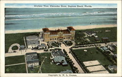 Airplane View, Clarendon Hotel Daytona Beach, FL Postcard Postcard