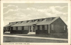 Y.M.C.A. Building, Camp Devens Ayer, MA Postcard 