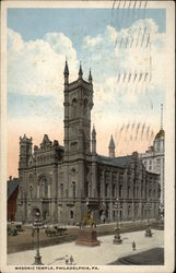 Masonic Temple Postcard
