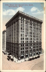 Fifth Street and Second Avenue, South Minneapolis, MN Postcard Postcard