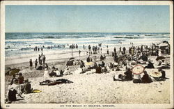 On the Beach Seaside, OR Postcard Postcard
