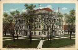 Livingston County Court House Chillicothe, MO Postcard Postcard