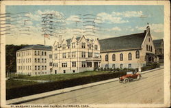 St. Margaret School and Church Waterbury, CT Postcard Postcard