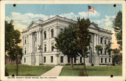 Salina County Court House Kansas Postcard Postcard