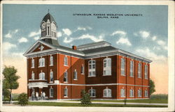 Gymnasium, Kansas Wesleyan University Postcard