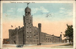 Central Armory Cleveland, OH Postcard Postcard